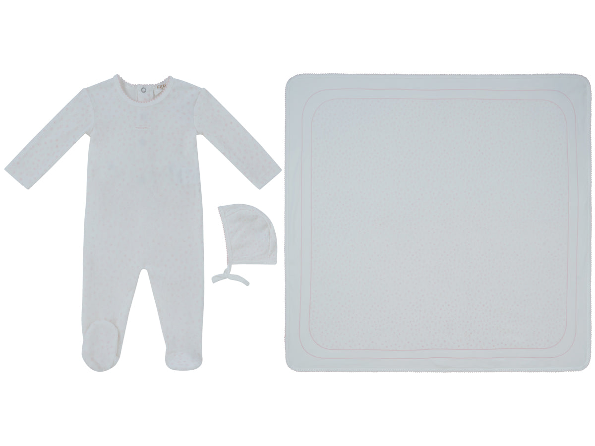 Kipp Whispering Blooms Layette Set - Rose