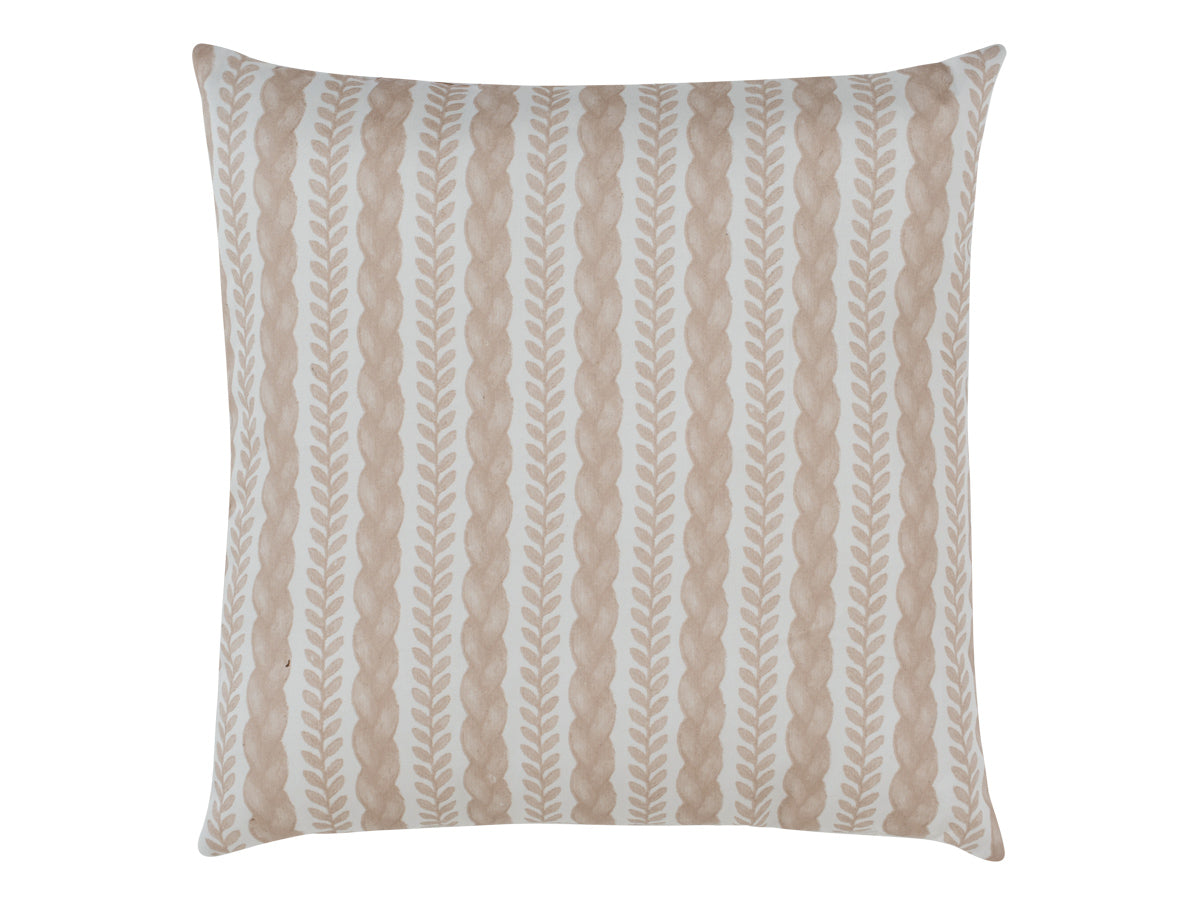 Kipp Atelier Cable Throw Pillow - Taupe
