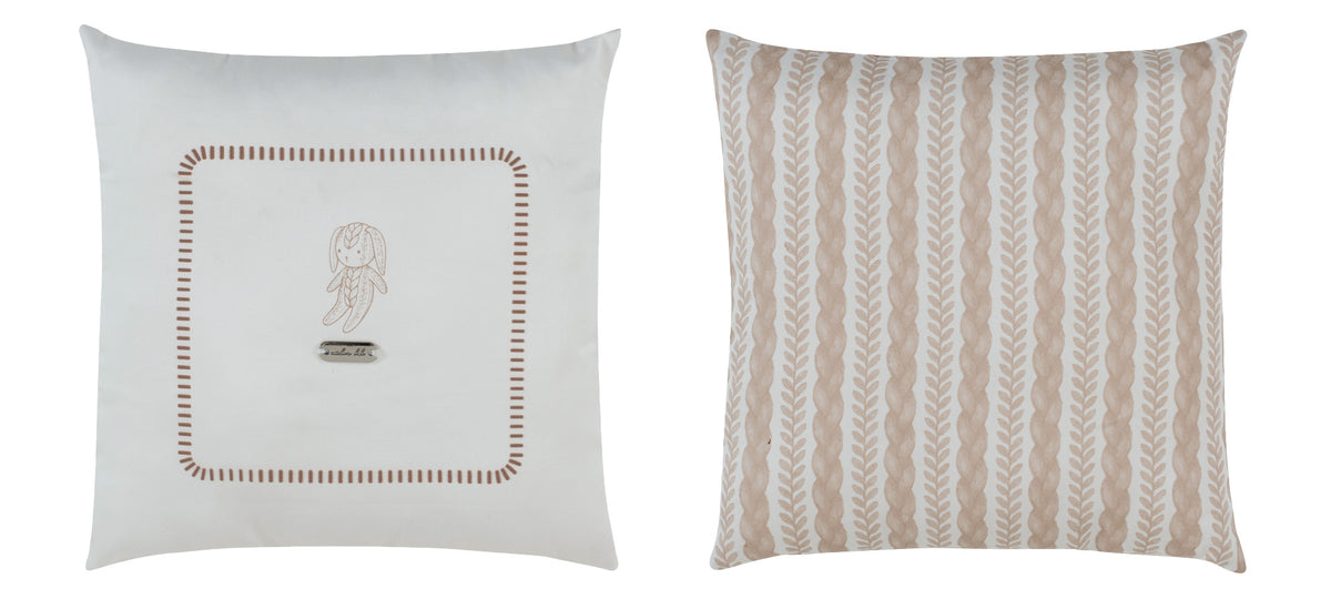 Kipp Atelier Cable Throw Pillow - Taupe