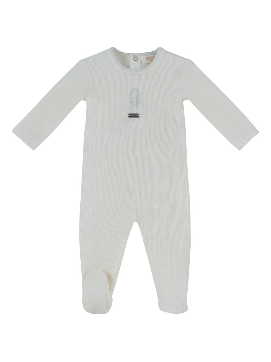 Kipp Atelier Bunny Footie - Blue