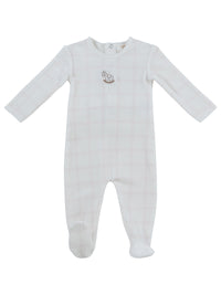 Kipp Whinny Plaid Footie - Pink