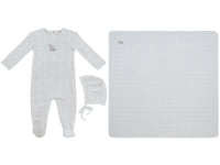 Kipp Whinny Plaid Layette Set - Pink