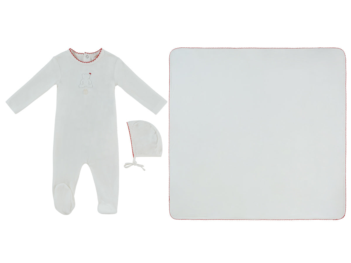 Kipp Fur Ever Yours Layette Set - Red