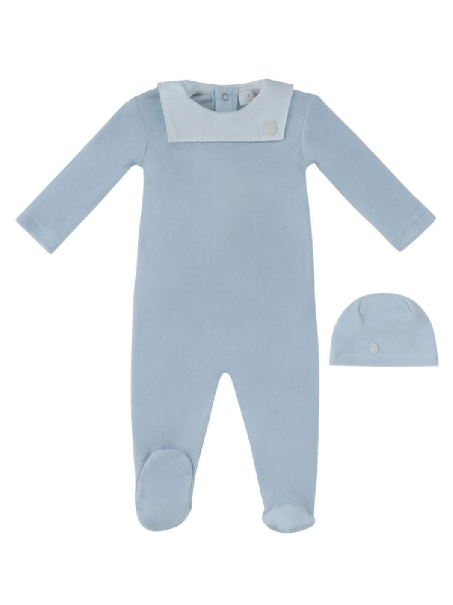 Kipp Classic Bib Footie & Hat - Blue