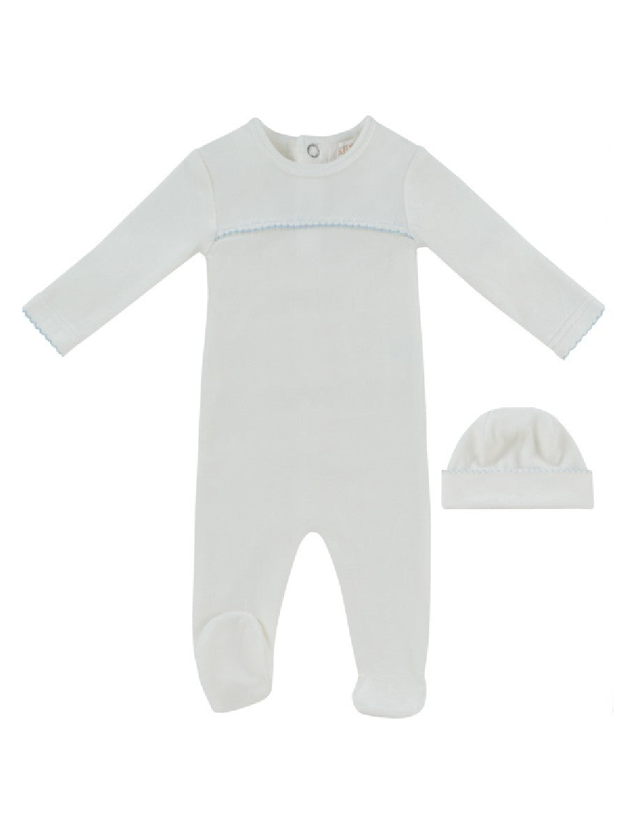 Kipp Mon Bebe D'Amour Footie & Hat - Blue