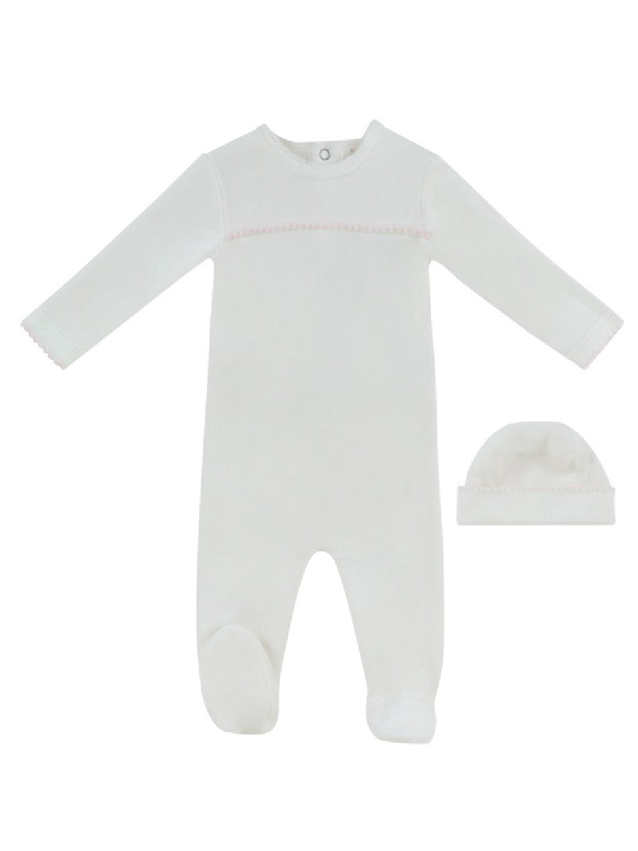 Kipp Mon Bebe D'Amour Footie & Hat - Pink