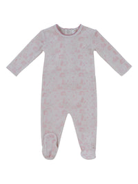 Kipp Woodland Toile Footie - Rose