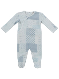 Kipp Patchwork Footie - Blue