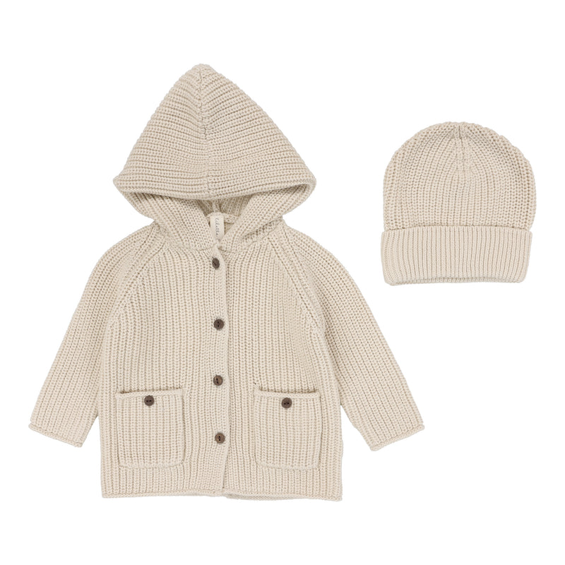 Lilette Chunky Knit Jacket & Beanie