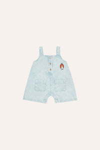 The Campamento Lady Bug Denim Romper