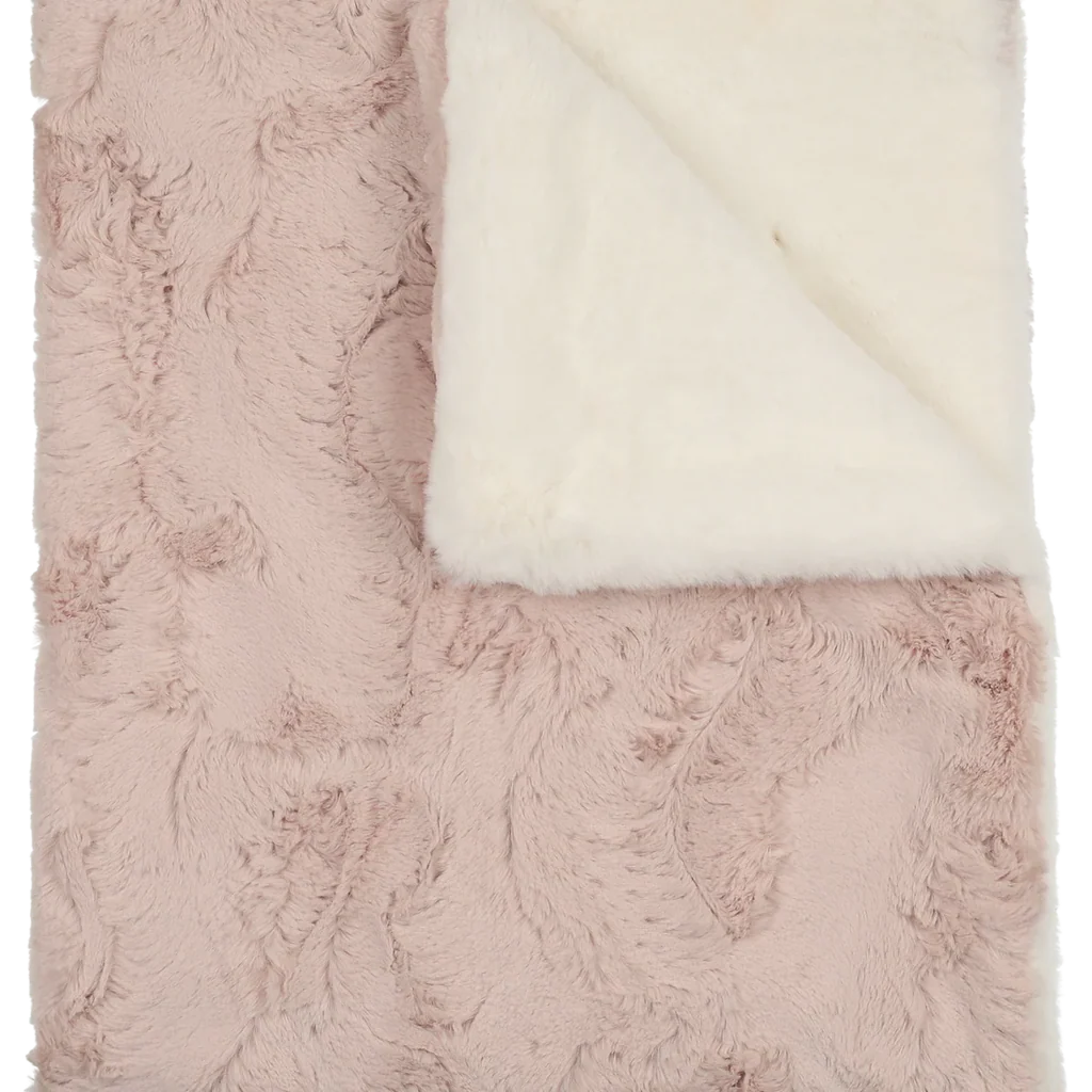 Peluche Lux Fur Blanket - Rose