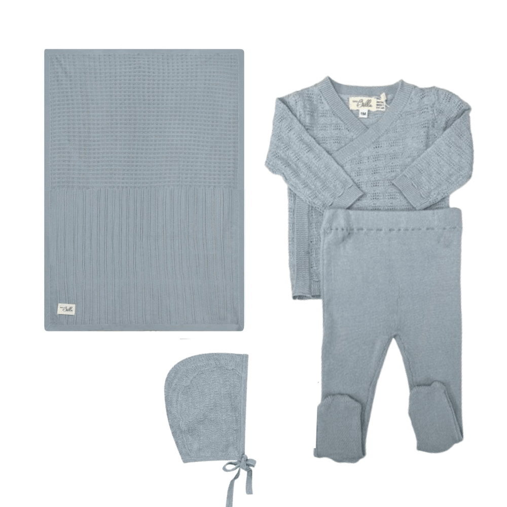 Bebe Bella Knitted Wrap 2 PC Layette set