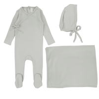 Lilette Pinpoint Wrapover Layette Set AW24