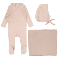 Lilette Pinpoint Wrapover Layette Set AW24