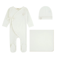 Noggi Teddy Wrap Layette Set - Ivory