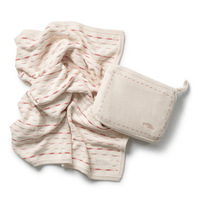 Petite Belle Weave Knit Blanket With Pouch