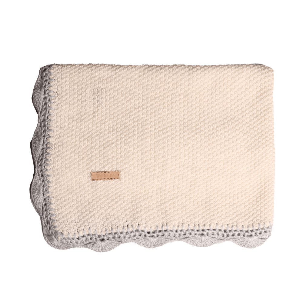 INIMINI Embroidered Edges Blanket