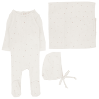 Lilette Printed Pointelle Layette Set