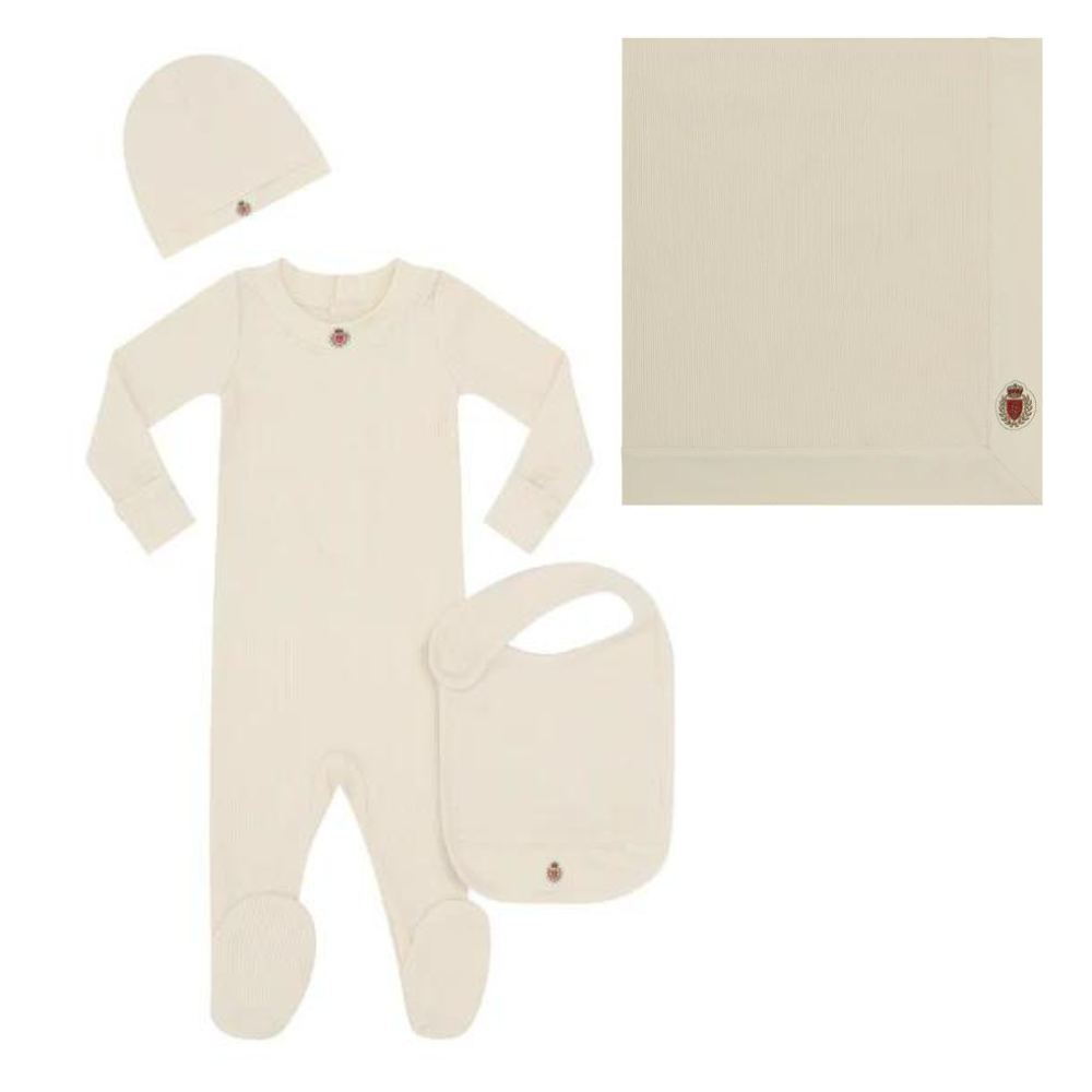 Little Parni Logo Layette Set & Bib AW24