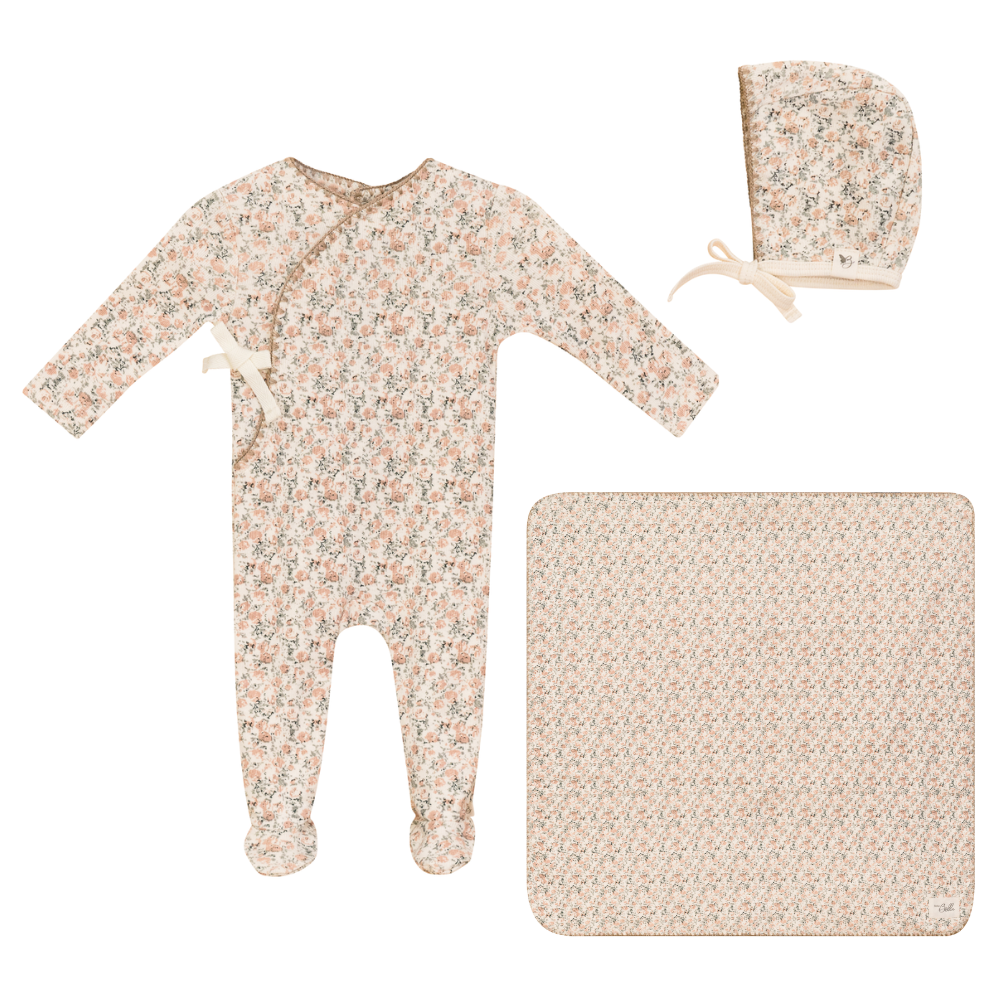 Bebe Bella Fake Wrap Rib Layette Set