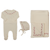 Bee & Dee Lily Embroidered Layette Set