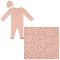 Little Fragile Floral Center Print Layette Set