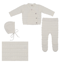 Bee & Dee Knit Bris Full Set - Chalk White