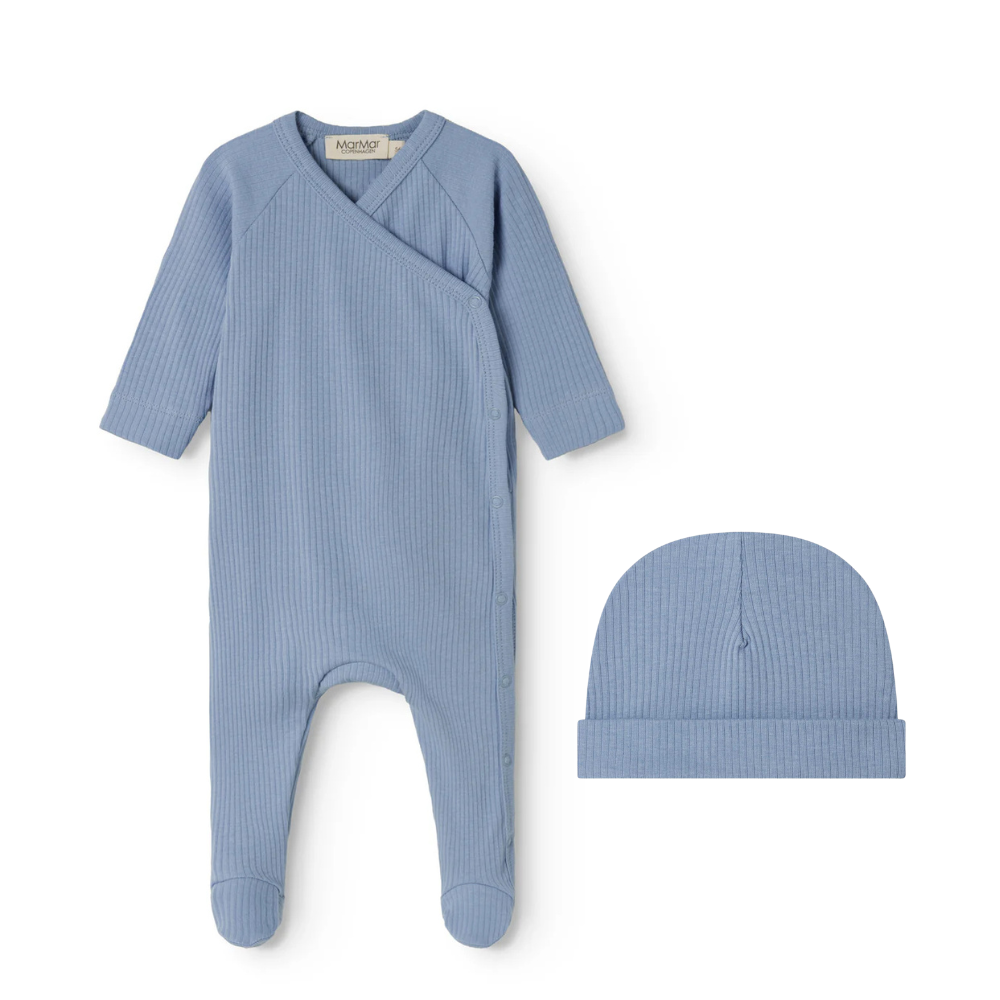 Marmar Blue Iris Footie & Hat