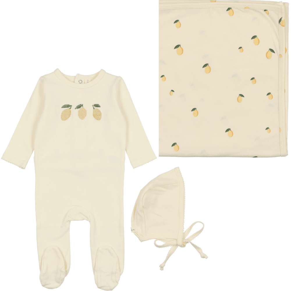 Lilette Embroidered Fruit Layette Set