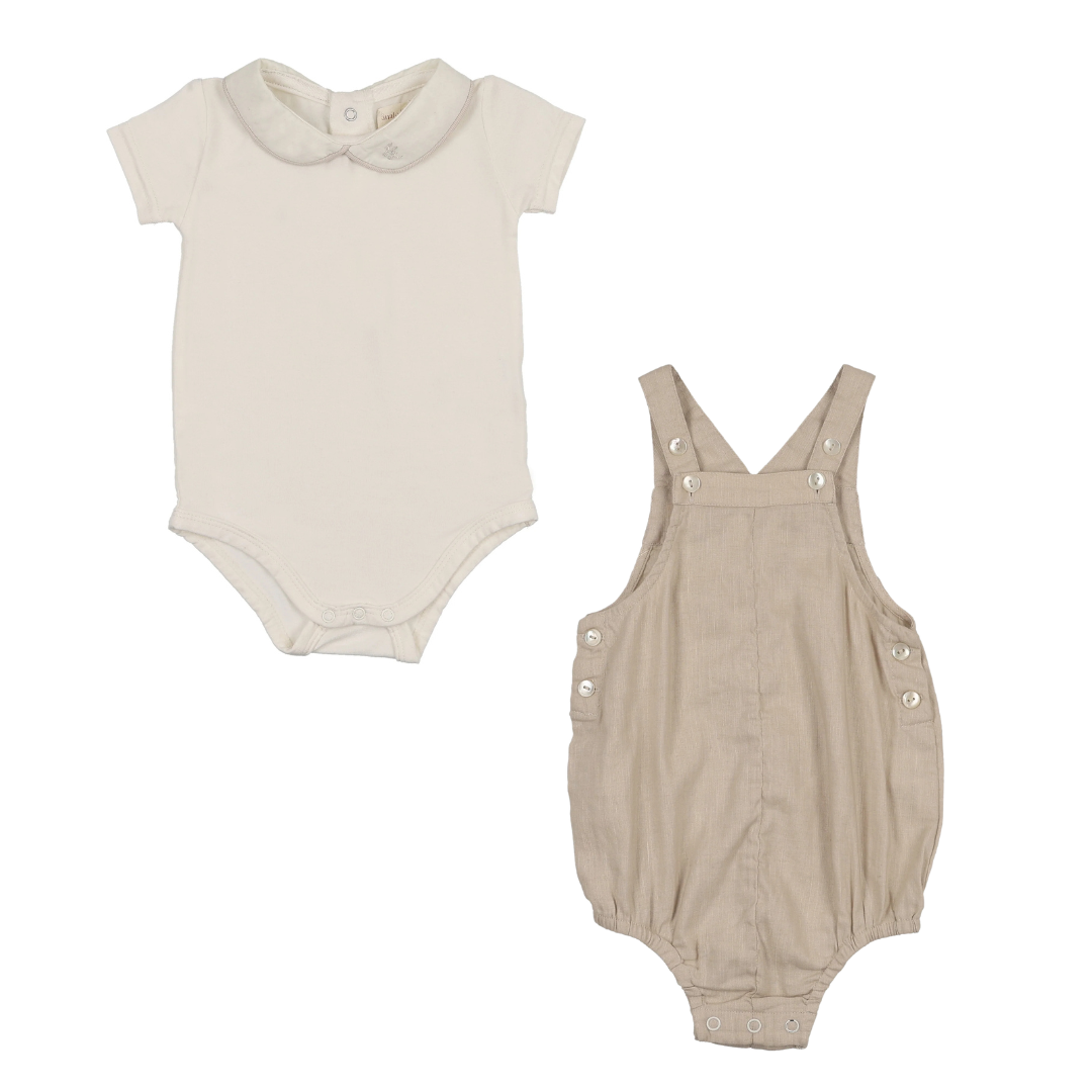 Analogie Sunny Blossoms Romper & Onesie - Wheat