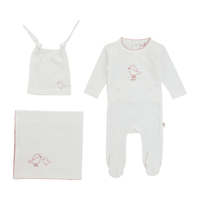 Bondoux Birdie Embroidery Layette Set