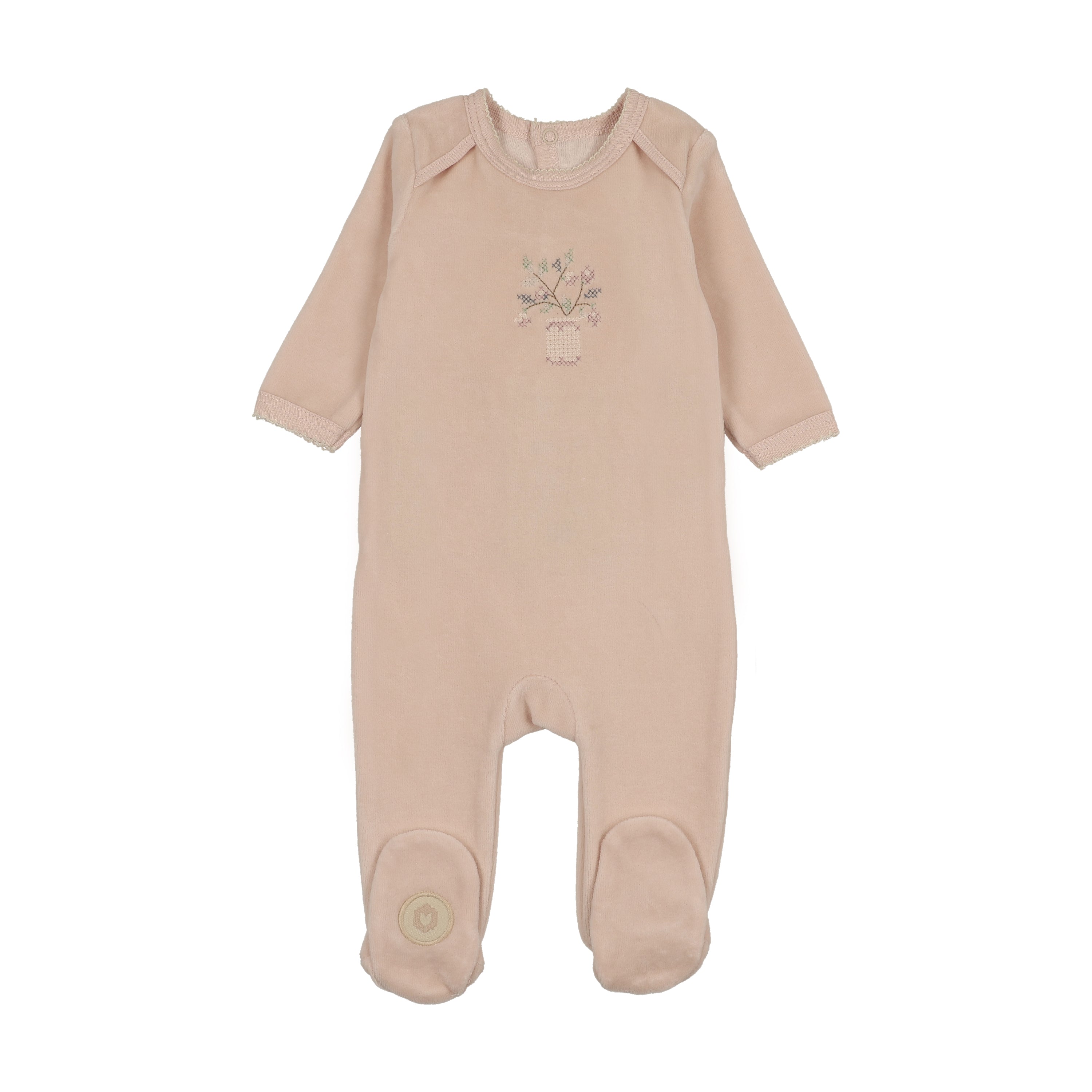 Mon Tresor Vase , Vines Footie - Pink