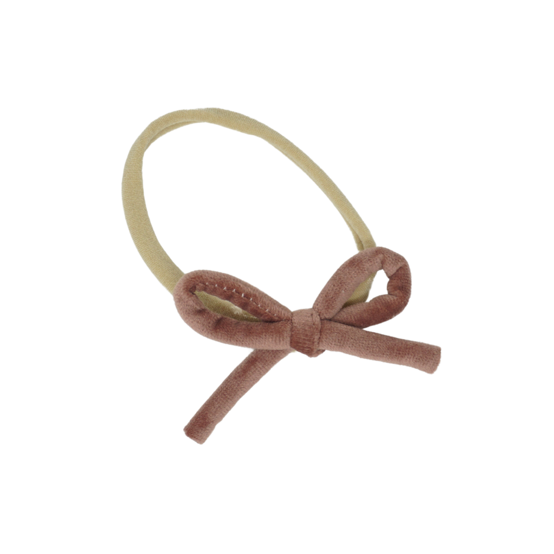Bandeau Velvet Rope Headband - Mauve