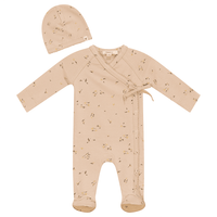 Fragile Scallop Stitch Footie & Hat