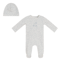 Lux All Over Cherry Print Footie & Beanie