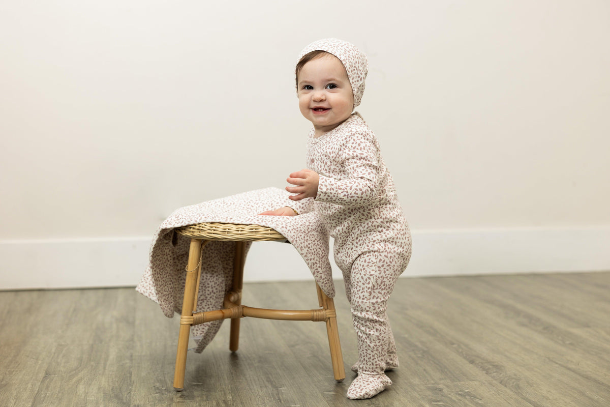 Lux All Over Cherry Print Layette Set