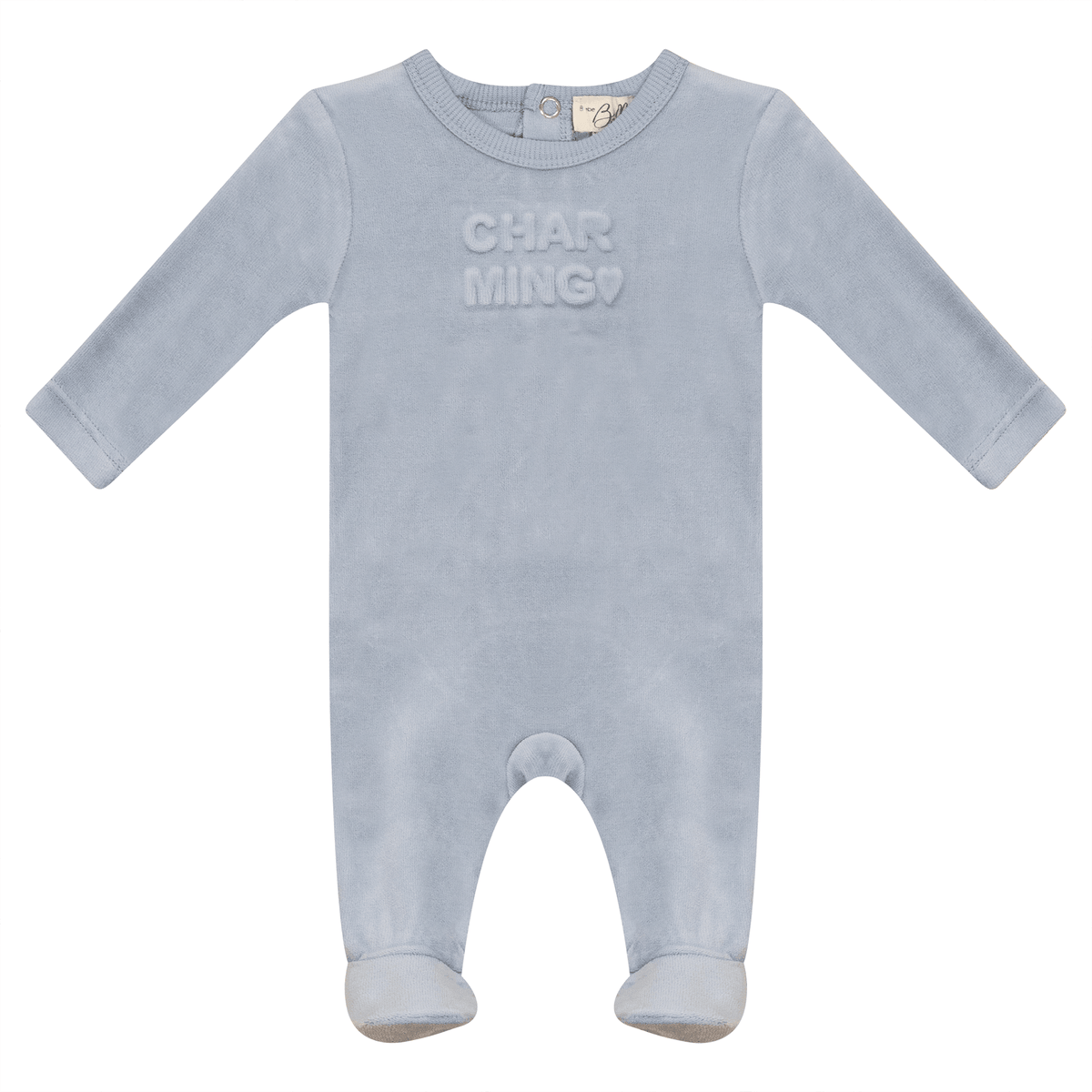 Bebe Bella Velour Charming/Darling Footie