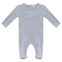 Bebe Bella Velour Charming/Darling Footie