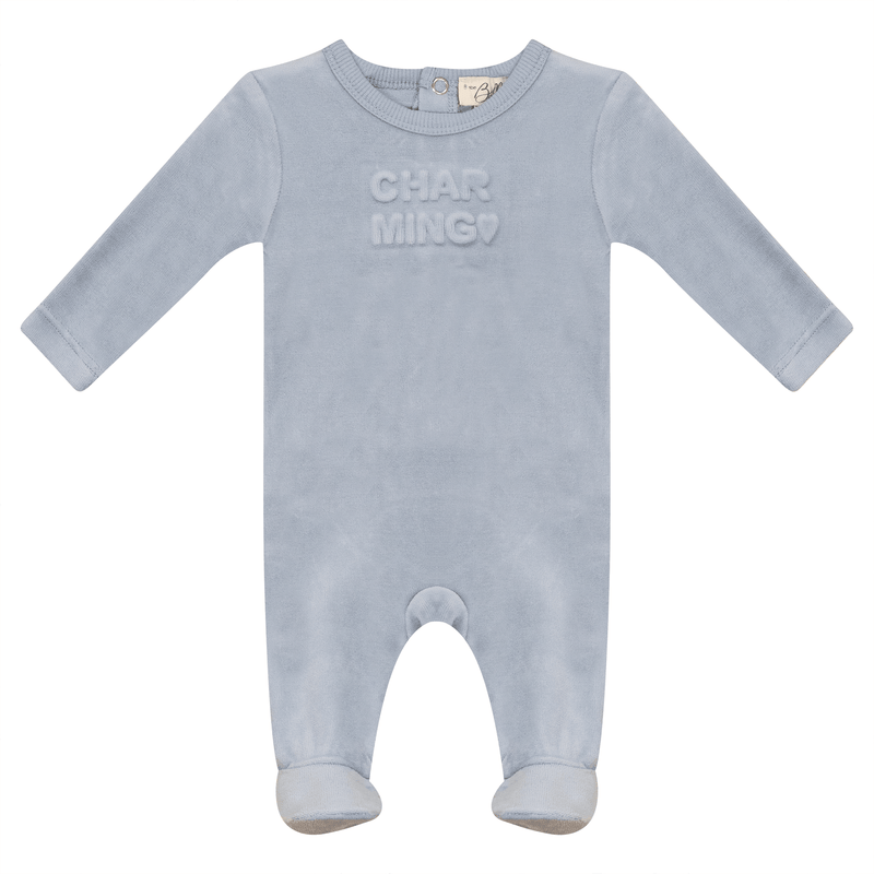 Bebe Bella Velour Charming/Darling Footie