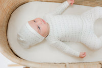 Lola Small Print Layette Set - Powder Blue