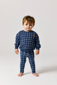 Wander & Wonder Navy Check Sweater & Leggings
