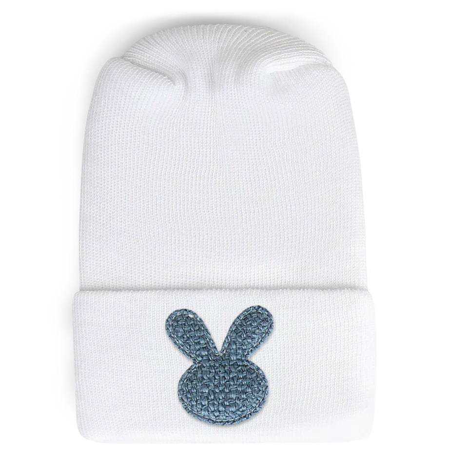 Adora Hospital Hats - Weave Denim Bunny
