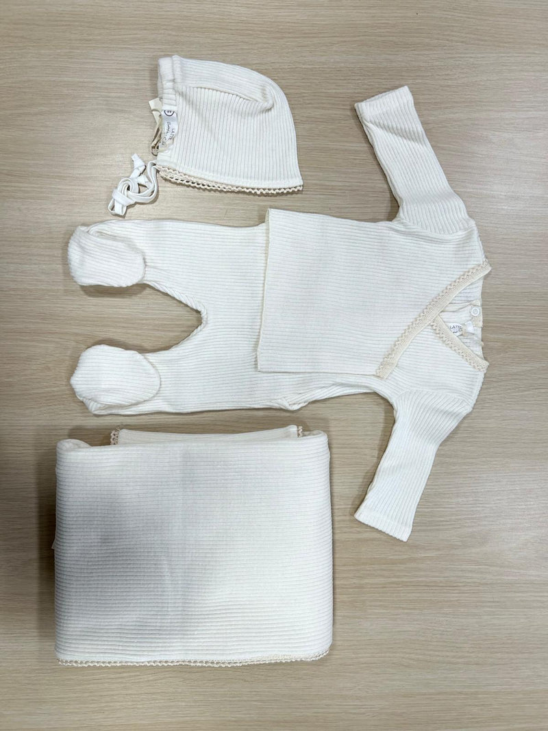 Latte Baby & Child Knit Wrapover Layette Set