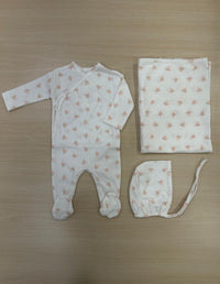 Bebe Organic  Rosie Wrap Layette Set