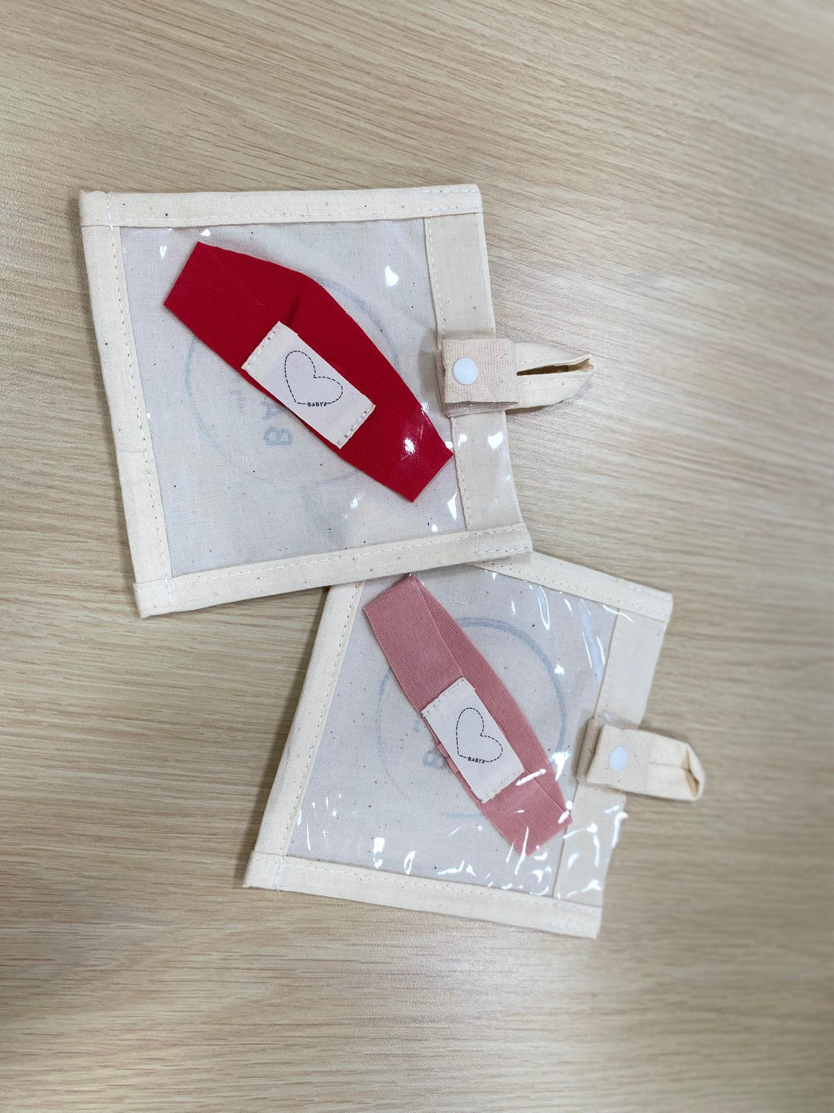 BabyO Wide Heart Label Headband