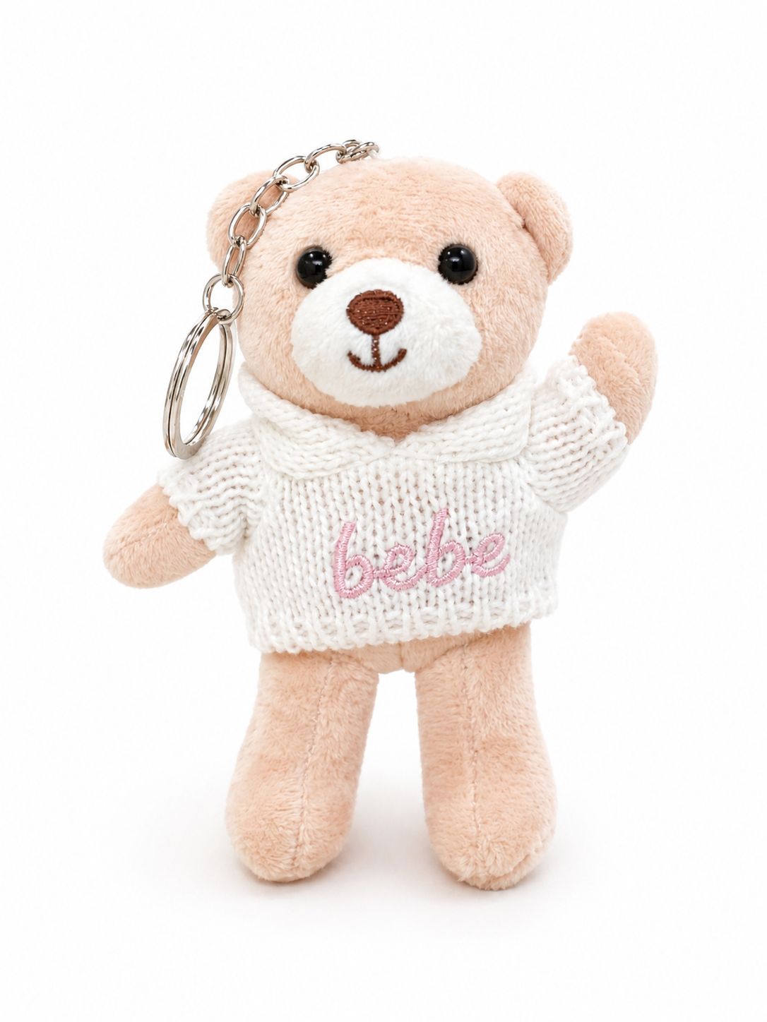 Picky Teddy Bear Hooded Keychain-Pink
