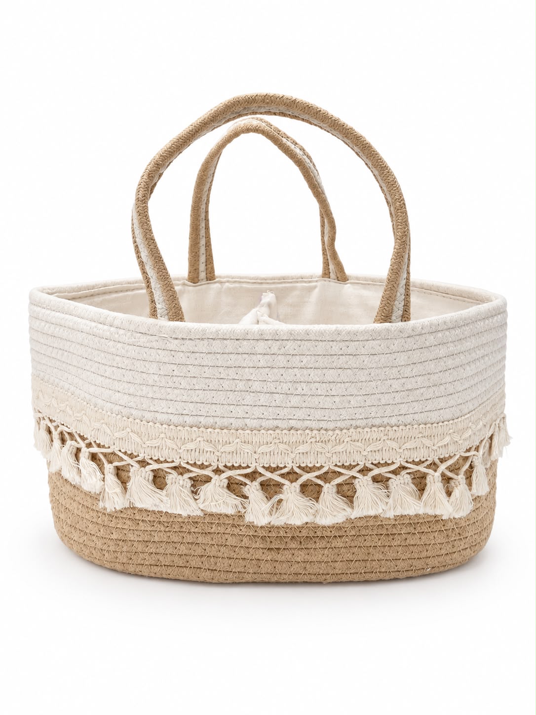Fringe Caddy - Beige