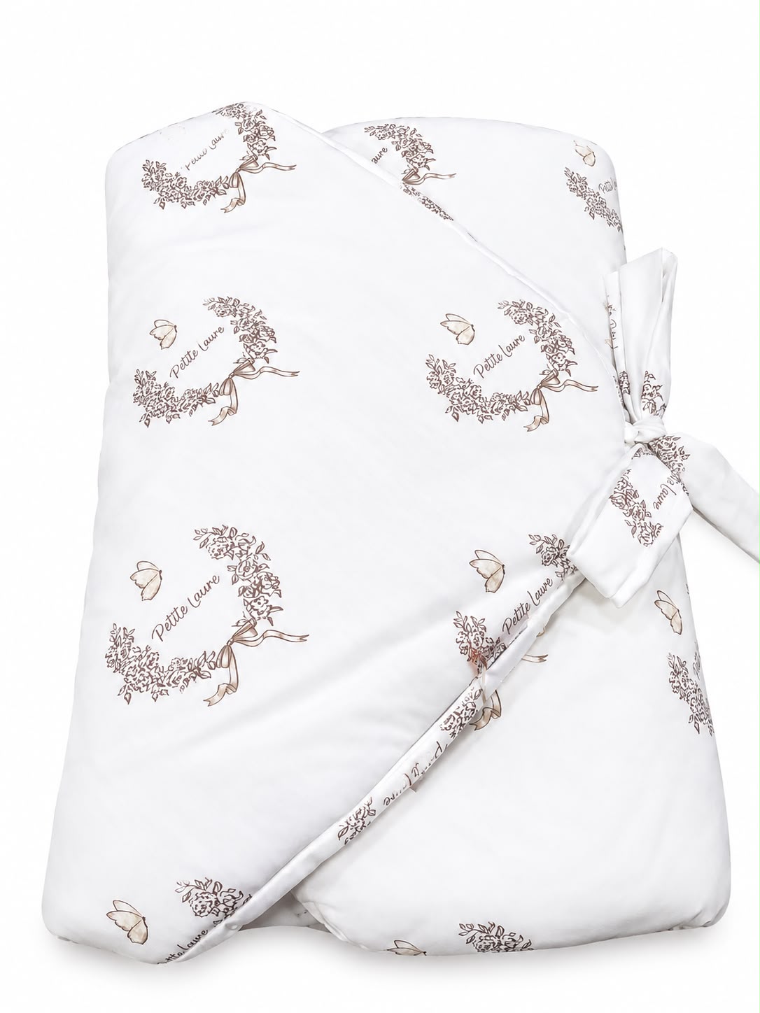 Petite Laure Bow Butterfly Wrap - Cream