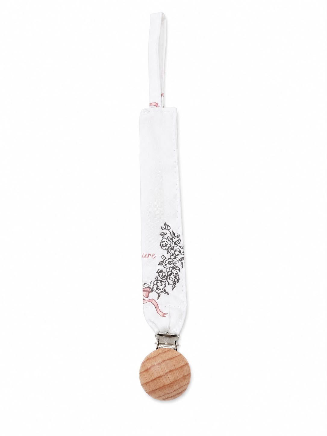 Petite Laure Butterfly Pacifier Clip - Pink