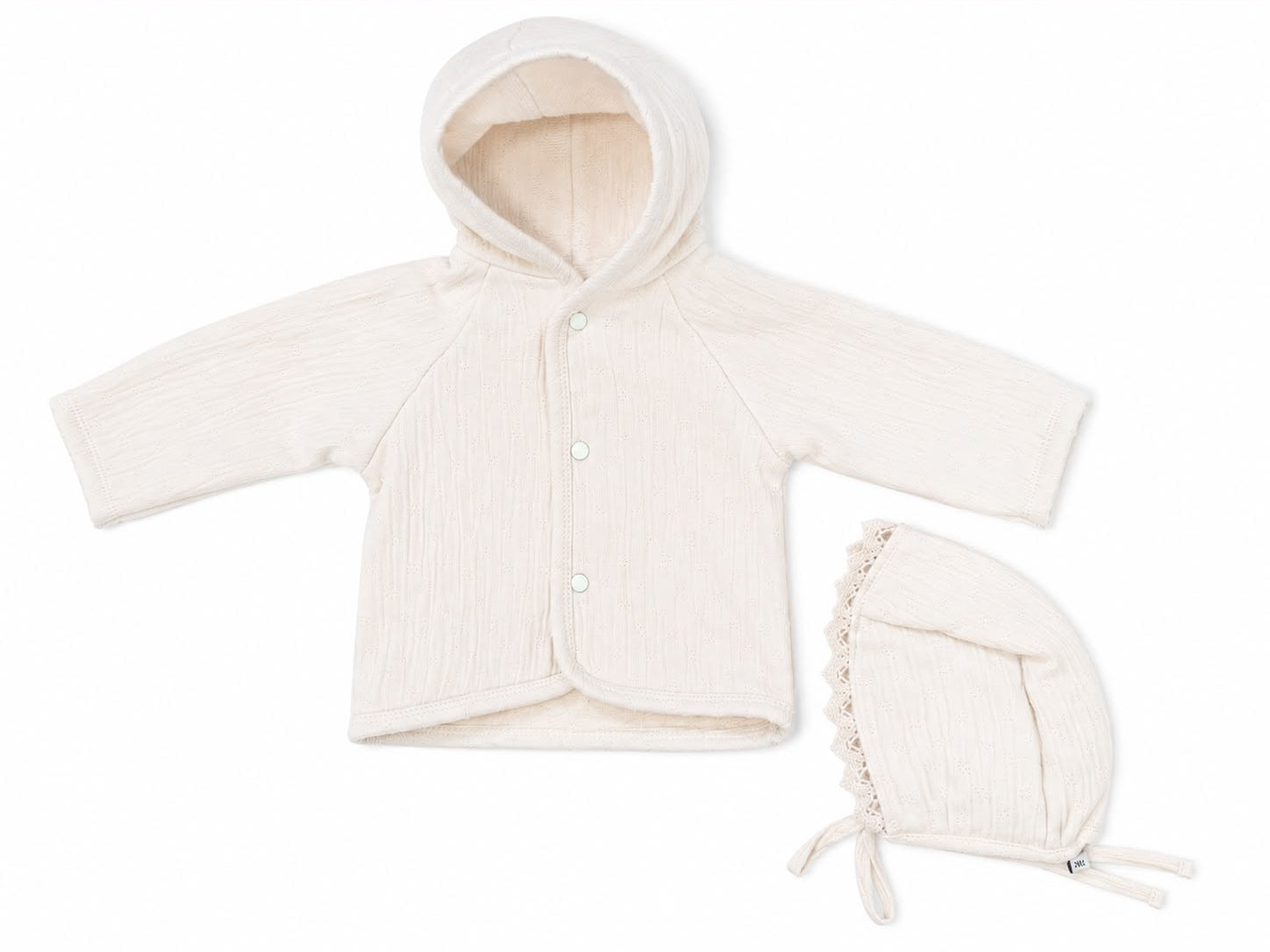 Bebe Organic Lumi Jacket & Bonnet - Natural